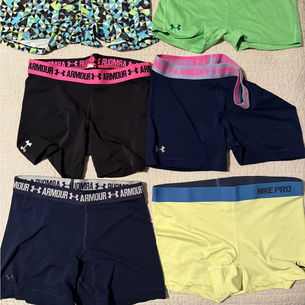 Under Armour and Nike Pro Athletic Shorts Set - Picture 1 of 4